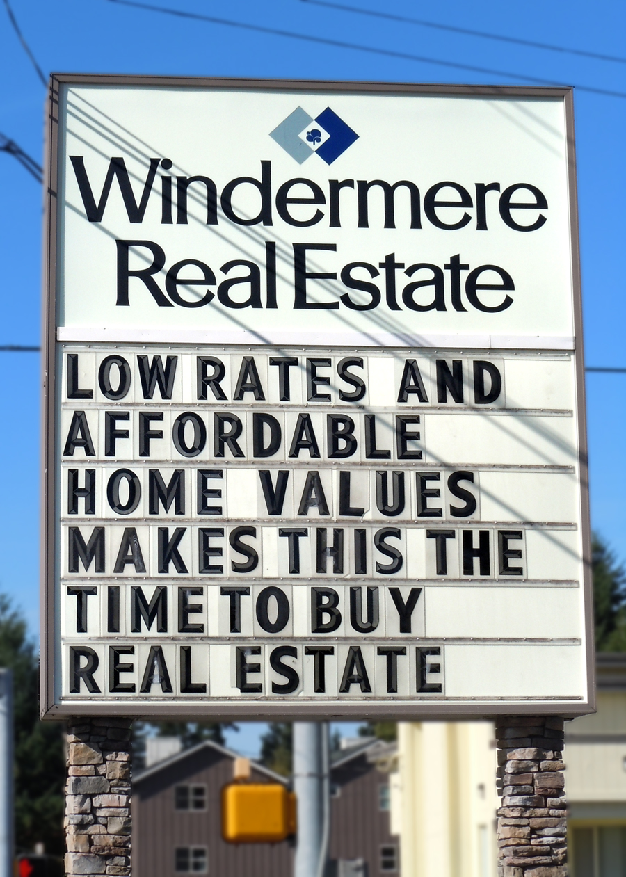 low rates - affordable home values