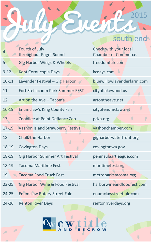 South End July Events