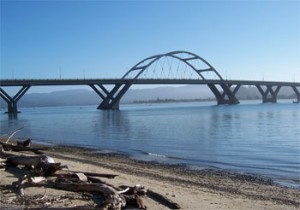 Alsea Bay Bridge in Waldport, Oregon